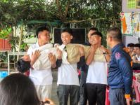 ฝึกดับเพลิงขั้นต้น ศูนย์ฝึกภัตตาคารและการโรงแรม HCTC