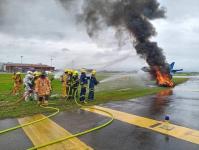 ดับเพลิงนครแม่สอด เข้าร่วมฝึกซ้อมแผนฉุกเฉินและแผนเผชิญเหตุเต็มรูปแบบ ประจำปี 66 เน้นมาตรฐานปลอดภัยสูงสุด