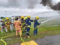 ดับเพลิงนครแม่สอด เข้าร่วมฝึกซ้อมแผนฉุกเฉินและแผนเผชิญเหตุเต็มรูปแบบ ประจำปี 66 เน้นมาตรฐานปลอดภัยสูงสุด