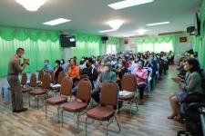 ทน.แม่สอด โครงการอบรมเพิ่มประสิทธิภาพเครือข่ายองค์กรประสานพลังแผ่นดินเอาชนะยาเสพติด   