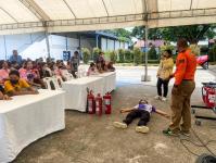 ซ้อมแผนฯ บริษัท ท็อปฟอร์ม บราเซีย จำกัด แม่กุ