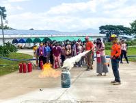 ซ้อมแผนฯ บริษัท ท็อปฟอร์ม บราเซีย จำกัด แม่กุ