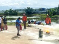 ซ้อมแผนฯ บริษัท ท็อปฟอร์ม บราเซีย จำกัด แม่กุ