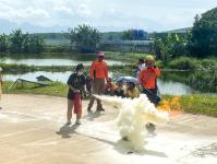 ซ้อมแผนฯ บริษัท ท็อปฟอร์ม บราเซีย จำกัด แม่กุ