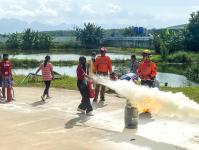 ซ้อมแผนฯ บริษัท ท็อปฟอร์ม บราเซีย จำกัด แม่กุ