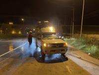 ดับเพลิงนครแม่สอด ออกระงับเหตุเพลิงไหม้รถยนต์ติดคอก บริเวณบ้านห้วยกะโหลก