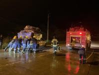 ดับเพลิงนครแม่สอด ออกระงับเหตุเพลิงไหม้รถยนต์ติดคอก บริเวณบ้านห้วยกะโหลก