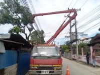 ดับเพลิงนครแม่สอด ออกตัดต้นไม้ บริเวณสี่แยกร้านขายปลา ชุมขนบัวคูณ