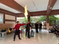 ดับเพลิงแม่สอด ออกให้ความรู้ด้านการดับเพลิงขั้นต้น ให้กับ นศท.โรงเรียนสรรพวิทยาคม