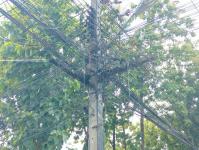 ดับเพลิงแม่สอด ออกระงับเหตุเพลิงไหม้สายสื่อสาร บริเวณแยกบ้านพักผู้พิพากษา