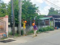 ดับเพลิงแม่สอด ออกระงับเหตุเพลิงไหม้สายสื่อสาร บริเวณแยกบ้านพักผู้พิพากษา