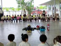 ดับเพลิงแม่สอด ออกให้ความรู้การดับเพลิงขั้นต้น โรงเรียนอนุบาลบัยตี อินเตอร์เนชั่นแนล