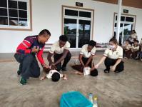 ดับเพลิงแม่สอด ออกให้ความรู้การดับเพลิงขั้นต้น โรงเรียนอนุบาลบัยตี อินเตอร์เนชั่นแนล