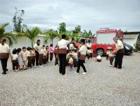 ดับเพลิงแม่สอด ออกให้ความรู้การดับเพลิงขั้นต้น โรงเรียนอนุบาลบัยตี อินเตอร์เนชั่นแนล