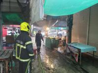 ดับเพลิงแม่สอด ออกระงับเหตุเพลิงไหม้มิเตอร์ไฟฟ้า ตลาดบ้านเหนือ