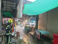 ดับเพลิงแม่สอด ออกระงับเหตุเพลิงไหม้มิเตอร์ไฟฟ้า ตลาดบ้านเหนือ