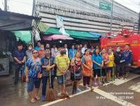 ดับเพลิงแม่สอด ออกฉีดล้างทำความสะอาดตลาดบ้านเหนือ