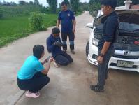 ดับเพลิงแม่สอด ออกช่วยเหลือลูกแมวติดภายในรถยนต์ประชาชน