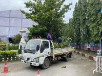 ดับเพลิงแม่สอด ออกตัดต้นไม้ภายในโรงเรียนเทศบาลวัดชุมพลคีรี