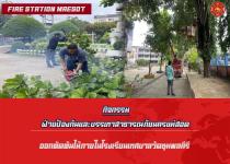 ดับเพลิงแม่สอด ออกตัดต้นไม้ภายในโรงเรียนเทศบาลวัดชุมพลคีรี