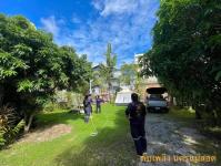 ดับเพลิงแม่สอด ออกตัดต้นไม้แนวสายไฟฟ้า บริเวณหลัง บริษัท AIA