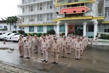 กองยุทธศาสาตร์และงบประมาณ เข้าร่วมกิจกรรมเคารพธงชาติ เนื่องในวันพระราชทานธงชาติไทย