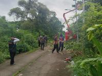 ดับเพลิงแม่สอด ออกตัดกิ่งไม้พาดผ่านสายไฟฟ้า บริเวณหลังอู่ช่างลือ