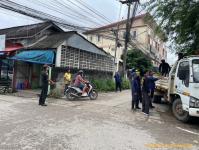 ดับเพลิงแม่สอด ออกตัดต้นไม้สี่แยกร้านขายปลา(ตลาดพาเจริญ)