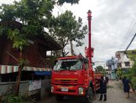 ดับเพลิงแม่สอด ออกตัดต้นไม้บริเวณบ้านทุ่งซอยกลาง ชุมชนบ้านทุ่ง