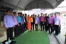 กองช่าง เข้าร่วมพิธีเปิดโครงการก่อสร้างระบบจำหน่ายไฟฟ้าเป็นเคเบิลใต้ดิน บริเวณถนนประสาทวิถี ระยะทาง 1.6 กิโลเมตร