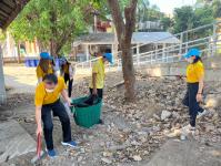 กองช่างสุขาภิบาลเข้าร่วมกิจกรรมจิตอาสาพัฒนาปรับปรุงภูมิทัศน์ เพื่อถวายเป็นพระราชกุศล วันคล้ายวันพระบรมราชสมภพ พระบาทสมเด็จพระบรมชนกาธิเบศร มหาภูมิพลอดุลยเดชมหาราช บรมนาถบพิตร วันชาติและวันพ่อแห่งชาติ