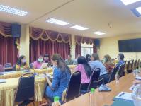 งานธุรการ เข้าร่วมประชุมแนวทางการปฏิบัติงานด้านการจัดทำฎีกาเบิกจ่ายเงินและงานด้านพัสดุ