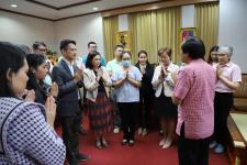 กองยุทธศาสตร์และงบประมาณ เข้าพบนายกเทศมนตรี รองนายก ฯ และรองปลัด ฯ เพื่อสวัสดีปีใหม่และขอคำอวยพรในวาระดิถีขึ้นปีใหม่ 2567