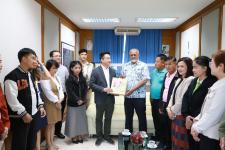 กองยุทธศาสตร์และงบประมาณ เข้าพบนายกเทศมนตรี รองนายก ฯ และรองปลัด ฯ เพื่อสวัสดีปีใหม่และขอคำอวยพรในวาระดิถีขึ้นปีใหม่ 2567