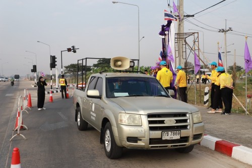 กองยุทธศาสตร์และงบประมาณ เข้าร่วมกิจกรรมจิตอาสาปรับภูมิทัศน์เส้นทางเสด็จฯ ถนนทางหลวงชนบท 3050