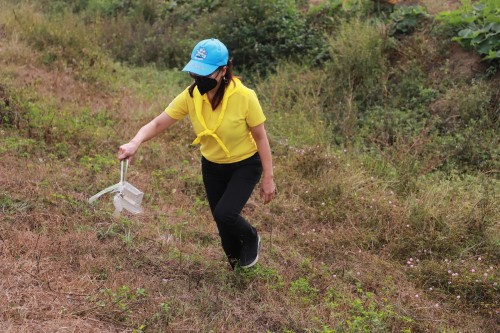 กองยุทธศาสตร์และงบประมาณ เข้าร่วมกิจกรรมจิตอาสาปรับภูมิทัศน์เส้นทางเสด็จฯ ถนนทางหลวงชนบท 3050