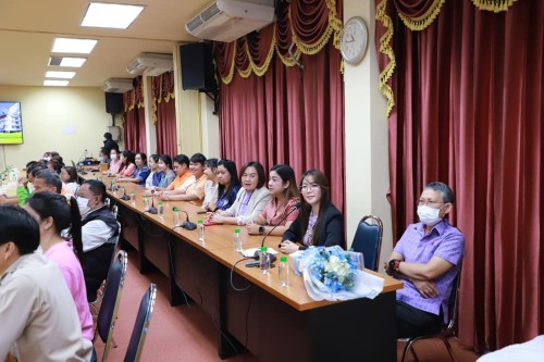 ต้อนรับ นายสุมิตร กัญจะนะ ผู้อำนวยการกองสวัสดิการสังคม พร้อมคณะจากเทศบาลเมืองท่าผา อำเภอบ้านโป่ง จังหวัดราชบุรี