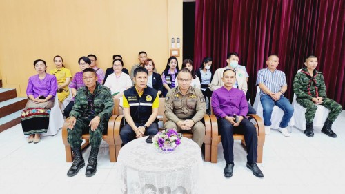 กองยุทธศาสตร์และงบประมาณ เข้าร่วมประชุม โครงการเสริมสร้างหมู่บ้าน และชุมชนเข้มแข็ง “อำเภอแม่สอดสีขาว ร่วมใจ ปลอดภัยยาเสพติด”