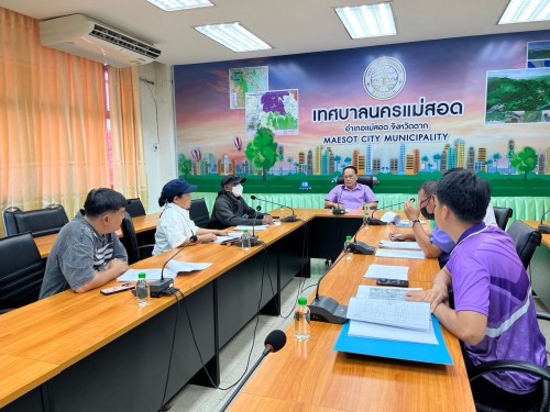 การประชุมชี้แจ้งปรับเปลี่ยนรูปแบบการก่อสร้างฯ