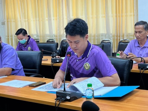 การประชุมชี้แจ้งปรับเปลี่ยนรูปแบบการก่อสร้างฯ