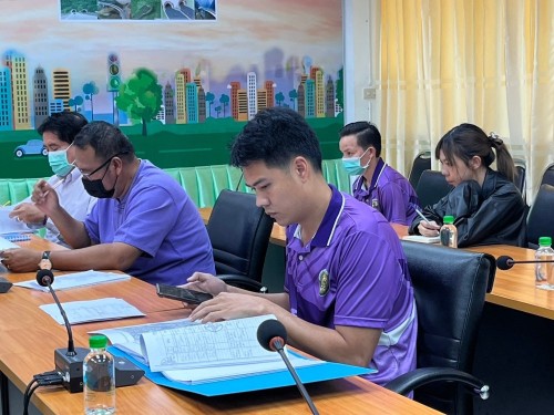 การประชุมชี้แจ้งปรับเปลี่ยนรูปแบบการก่อสร้างฯ