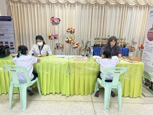 คณะกรรมการตรวจเยี่ยมสนามสอบการประเมินความสามารถด้านการอ่านของผู้เรียน (RT) ชั้นประถมศึกษาปีที่ 1 ปีการศึกษา 2566 ของนักเรียนในสังกัดเทศบาลนครแม่สอด