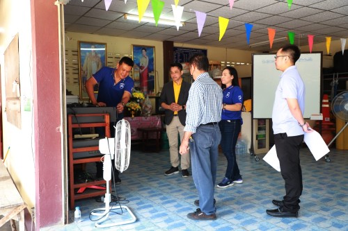 กองยุทธศาสตร์และงบประมาณ ตรวจรับการซ่อมแซมเสียงตามสายภายในเทศบาลนครแม่สอด