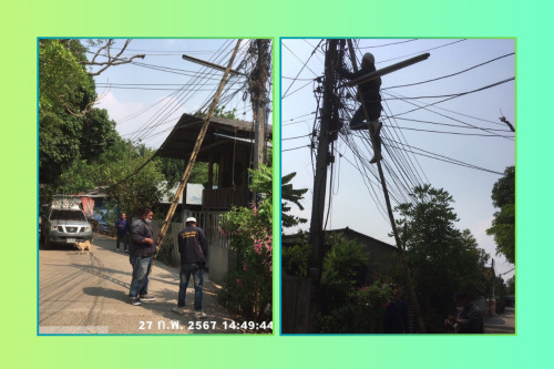 เจ้าหน้าที่กองยุทธศาสตร์และงบประมาณ ดำเนินการตามคำร้อง ขอติดตั้งเคเบิ้ลทีวี