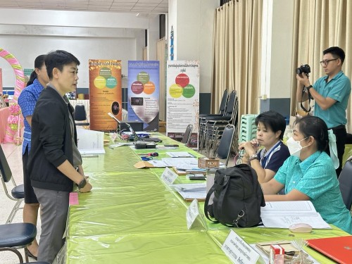 คณะกรรมการตรวจเยี่ยมสนามสอบการประเมินคุณภาพผู้เรียน (์NT) ชั้นประถมศึกษาปีที่ 3 ประจำปีการศึกษา 2566 ของนักเรียนในสังกัดเทศบาลนครแม่สอด