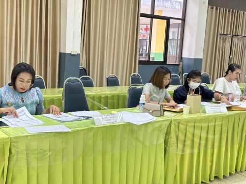 คณะกรรมการตรวจเยี่ยมสนามสอบการประเมินคุณภาพผู้เรียน (์NT) ชั้นประถมศึกษาปีที่ 3 ประจำปีการศึกษา 2566 ของนักเรียนในสังกัดเทศบาลนครแม่สอด