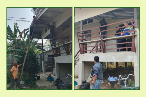 เจ้าหน้าที่กองยุทธศาสตร์และงบประมาณ ดำเนินการตามคำร้อง ขอซ่อมแซมเคเบิ้ลทีวี