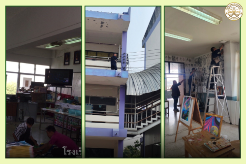 เจ้าหน้าที่กองยุทธศาสตร์และงบประมาณ ดำเนินการตามคำร้อง ขอซ่อมแซมเคเบิ้ลทีวี