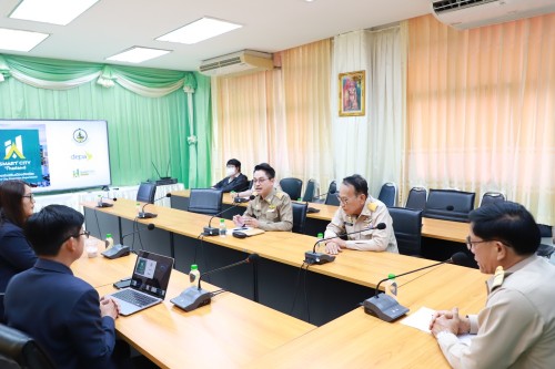 กองยุทธศาสตร์และงบประมาณ ต้อนรับคณะจากสำนักงานส่งเสริมเศรษฐกิจดิจิทัลสาขาภาคเหนือตอนล่าง