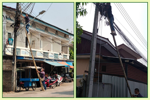 เจ้าหน้าที่กองยุทธศาสตร์และงบประมาณ ดำเนินการตามคำร้อง ขอติดตั้งเคเบิ้ลทีวี